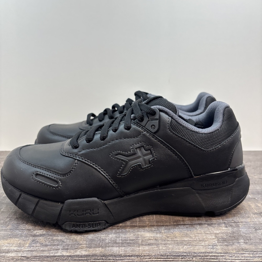 KURU Kinetic 2 Women's 9.5 Wide Sneaker Anti-Slip Work Black Leather $179 NEW - Picture 3 of 10